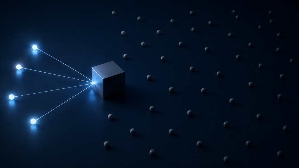 Referral-dependent growth with a few nodes feeding nearly all opportunities into one company